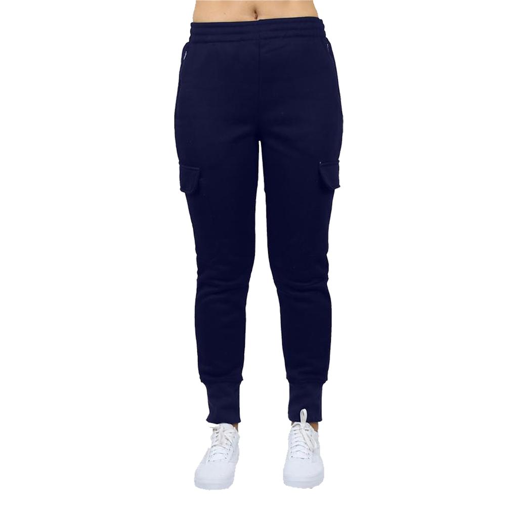 2-Pack: Women's Fleece-Lined Loose-Fit Cargo Joggers Women's Apparel - DailySale