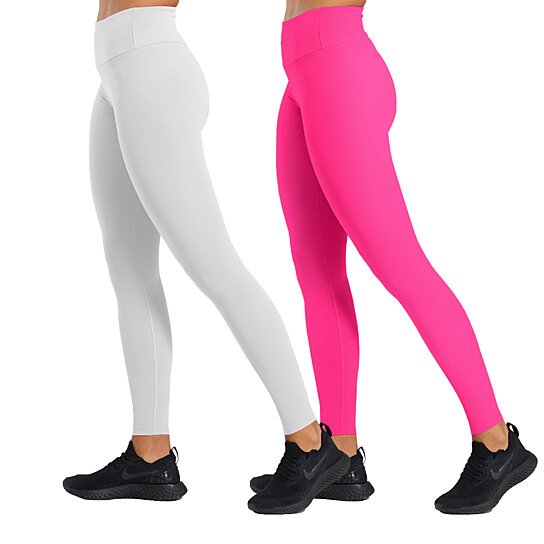 4-Pack: Women's High Waisted Anti Cellulite Solid Leggings