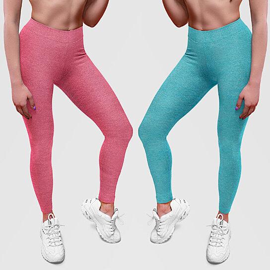 2-Pack: Women's Space Dye Seamless Ankle Length Lightweight Leggings Women's Clothing - DailySale