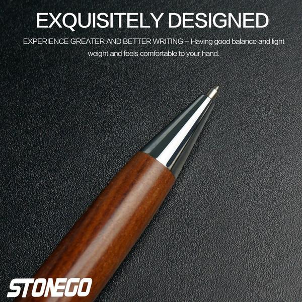 STONEGO 1PC Metal Fountain Pens, For Writing Business Drawing