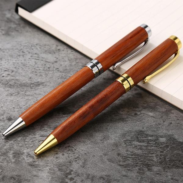 2-Pack: Wooden Twist Ballpoint Pen Art & Craft Supplies - DailySale