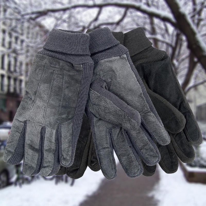 2-Pair: Men's Genuine Winter Gloves with Soft Acrylic Lining Men's Apparel - DailySale
