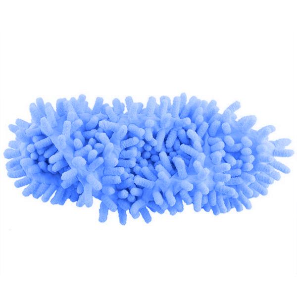 2-Pair: Multifunctional Mop Slipper Floor Polishing Cover Cleaner Household Appliances Blue - DailySale