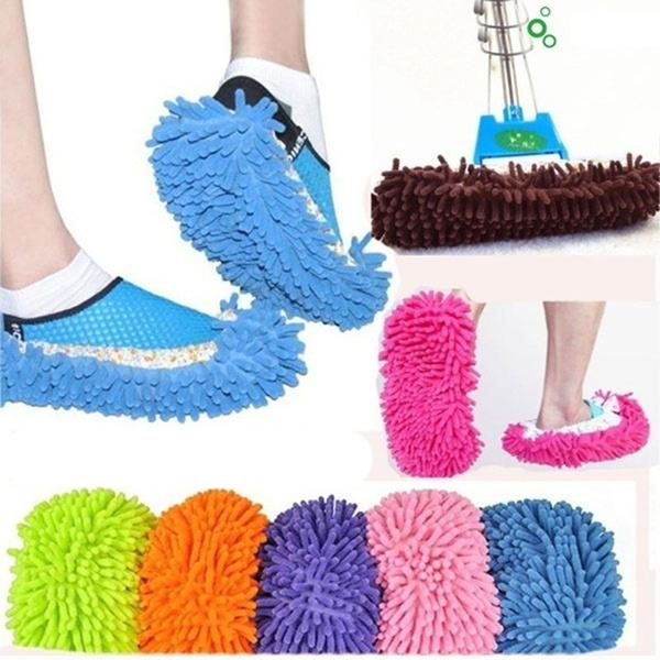 2-Pair: Multifunctional Mop Slipper Floor Polishing Cover Cleaner Household Appliances - DailySale