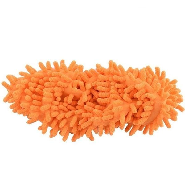 2-Pair: Multifunctional Mop Slipper Floor Polishing Cover Cleaner Household Appliances Orange - DailySale