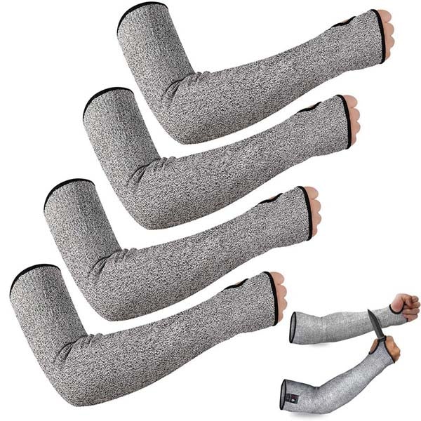 2-Pair: Safety Arm Sleeve Anti Cut Puncture Proof Sports & Outdoors 35cm - DailySale
