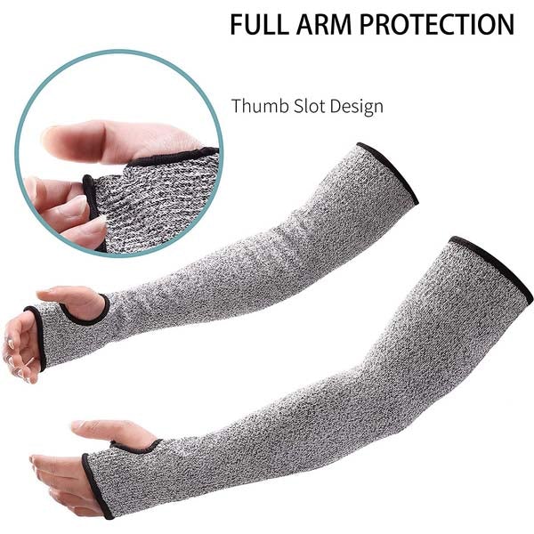2-Pair: Safety Arm Sleeve Anti Cut Puncture Proof Sports & Outdoors - DailySale