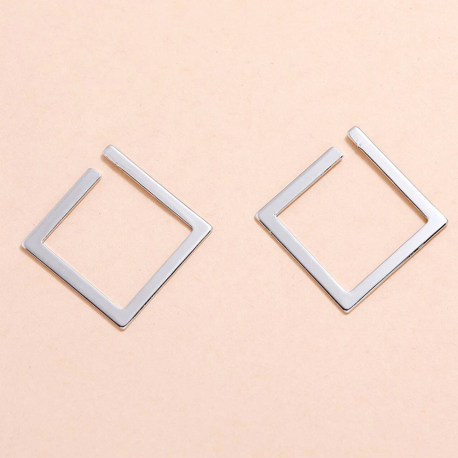 2-Pairs: Minimalist Geometric Drop Earrings Earrings - DailySale