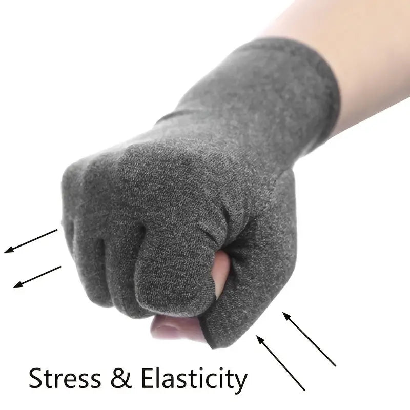 2-Pairs: Rheumatoid Arthritis Magnetic Compression Gloves Wellness - DailySale