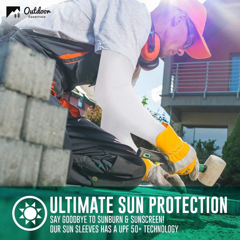 2-Pairs: UV Sun Protection Compression Arm Sleeves Sports & Outdoors - DailySale