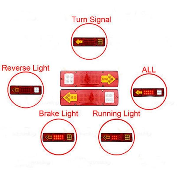 2-Piece: 19-LED Trailer Truck RV ATV Turn Signal Automotive - DailySale