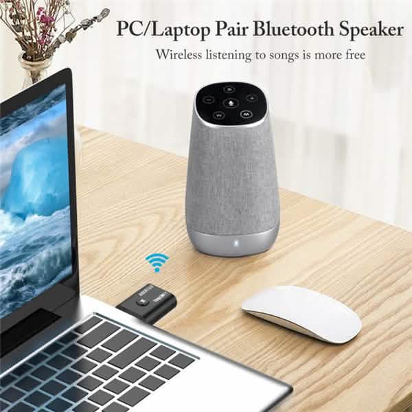 2-Piece: 2-in-1 USB Wireless Bluetooth Adapter 5.0 Transmitter Headphones & Audio - DailySale