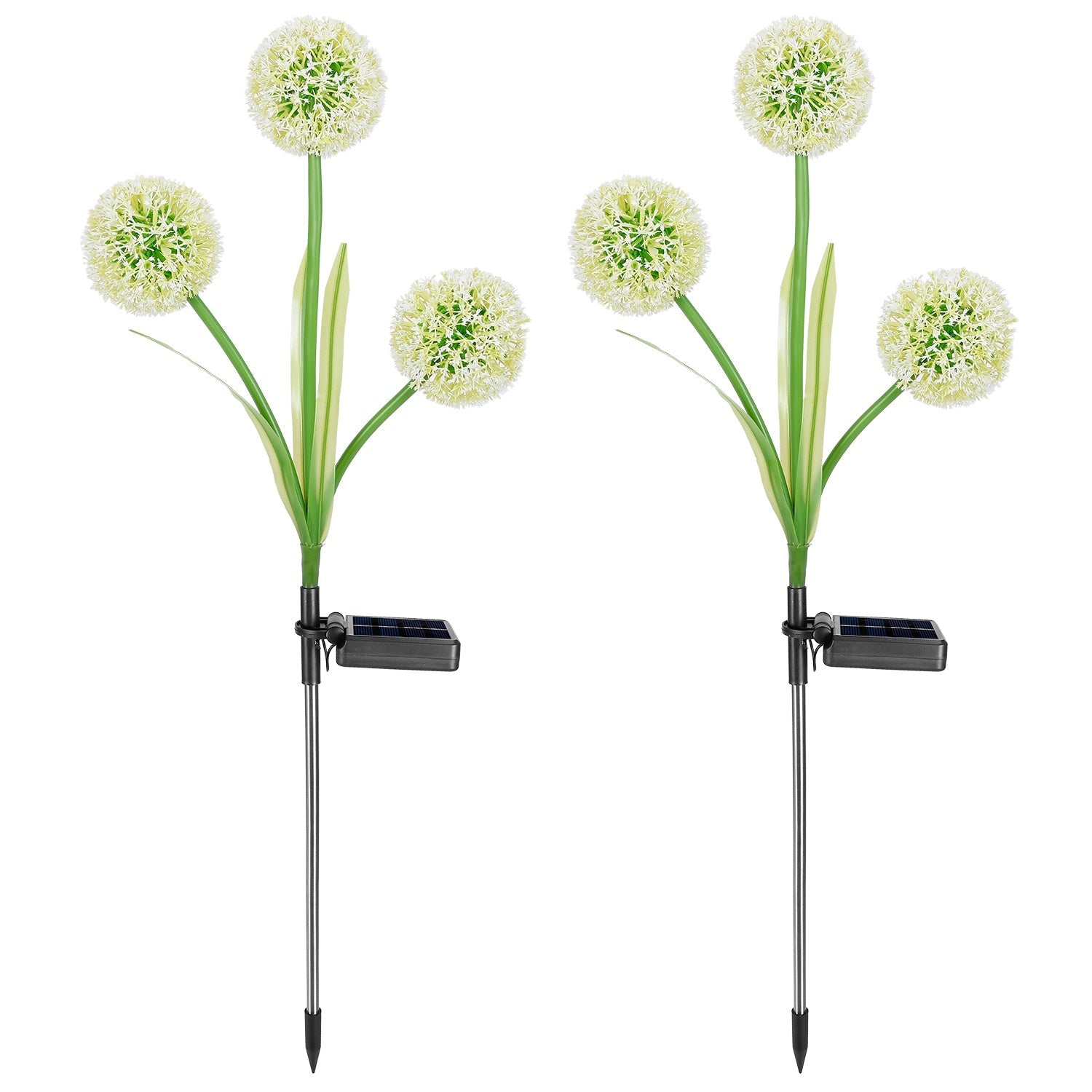 2-Piece: 36 LED Dandelion Solar Lights Outdoor Lighting - DailySale