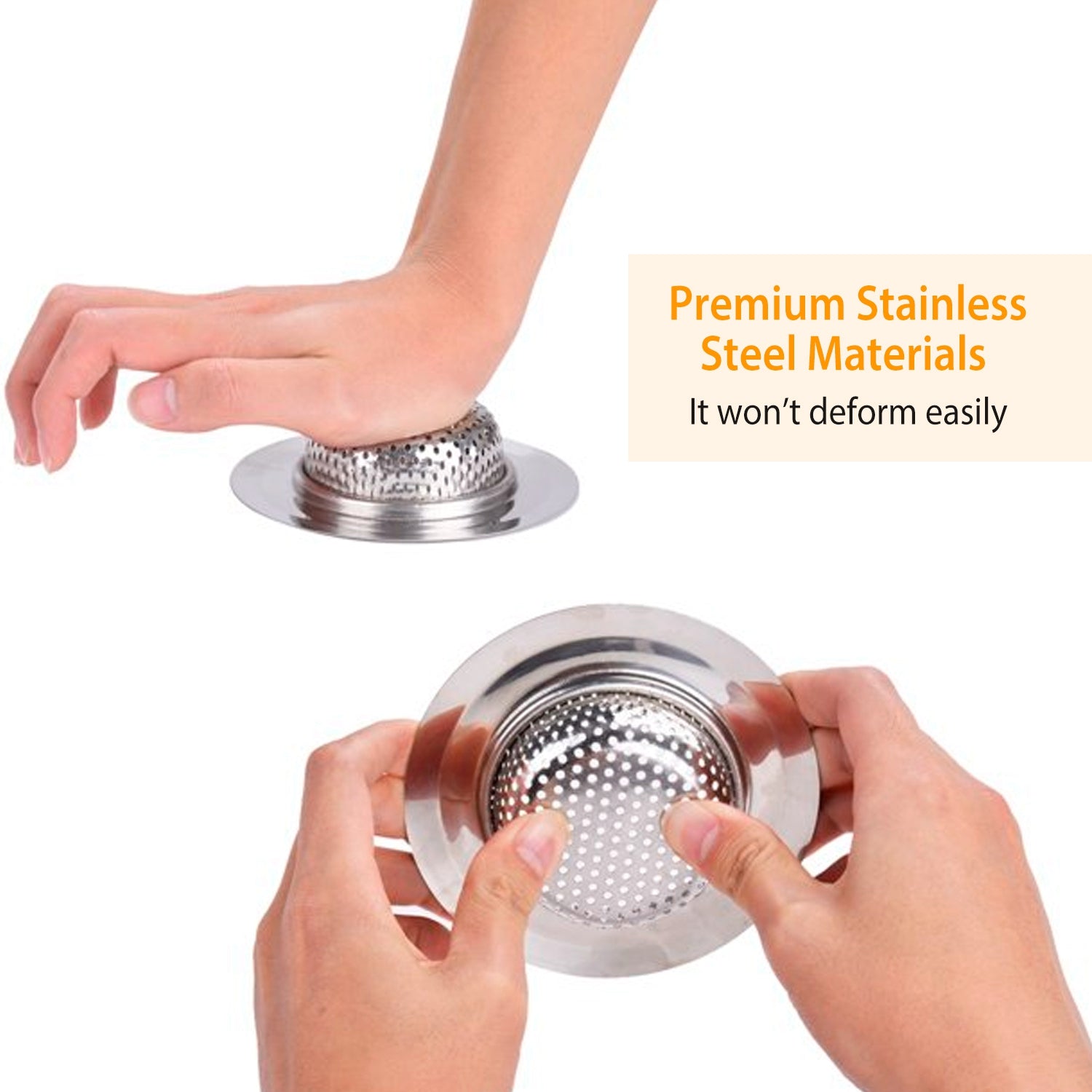 2-Piece: 4.53-Inch Kitchen Sink Strainer Kitchen Tools & Gadgets - DailySale