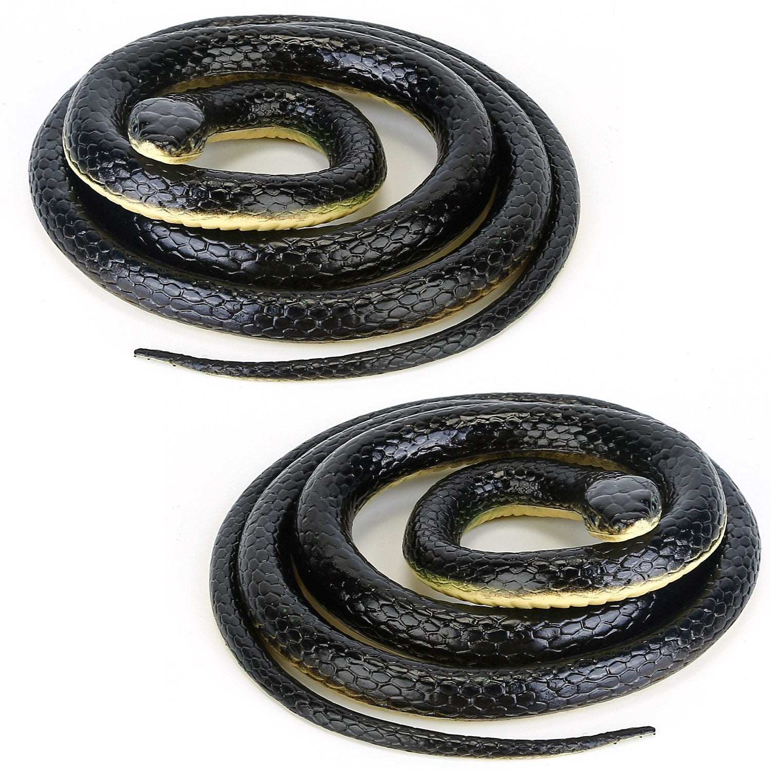 2-Piece: 50" Long Realistic Rubber Snakes Toys & Games - DailySale