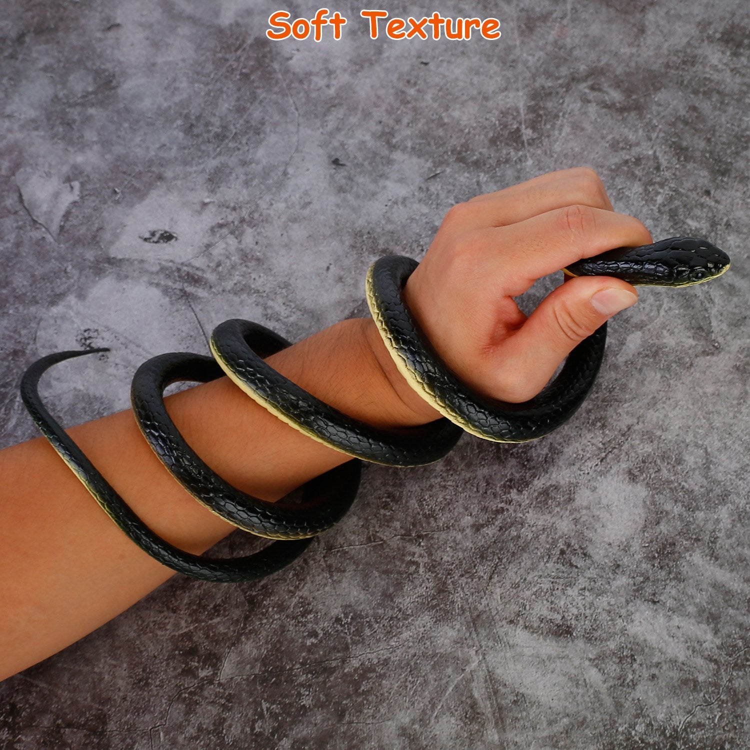 2-Piece: 50" Long Realistic Rubber Snakes Toys & Games - DailySale