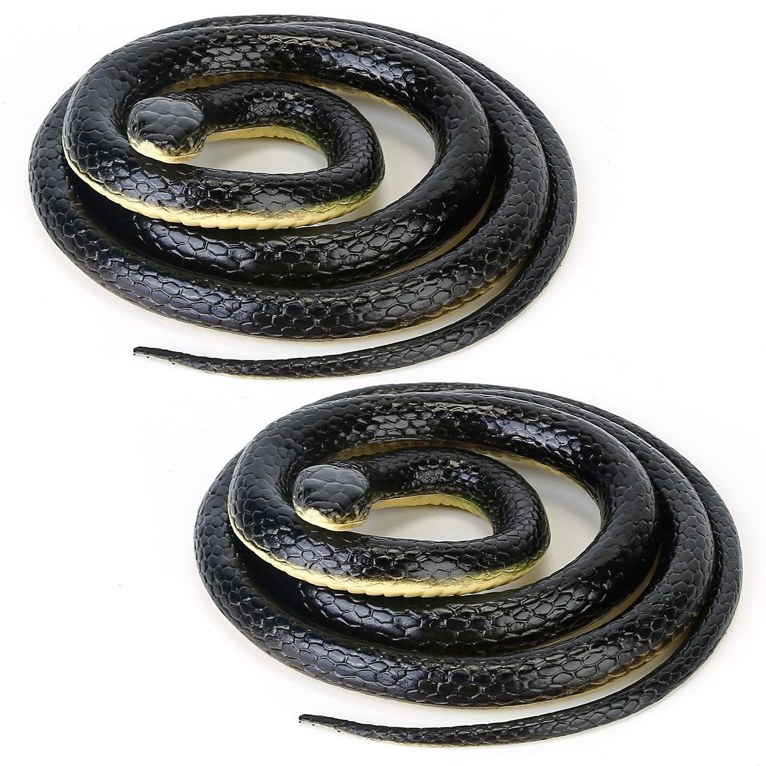 2-Piece: 50" Long Realistic Rubber Snakes Toys & Games - DailySale