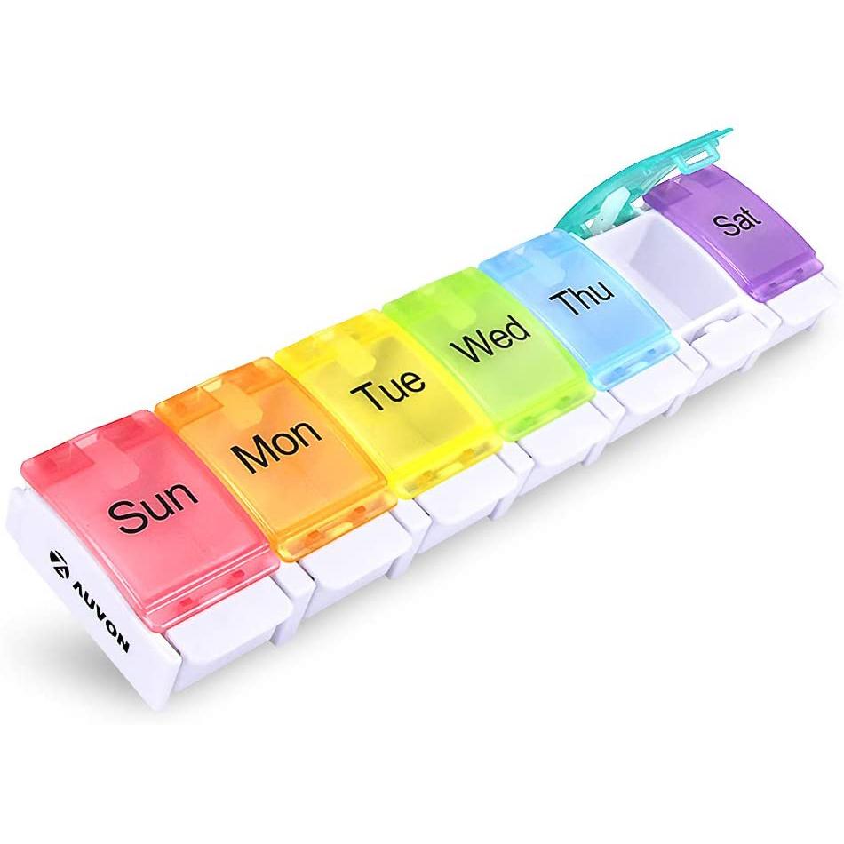 2-Piece: 7 Day Pill Box Case Wellness - DailySale