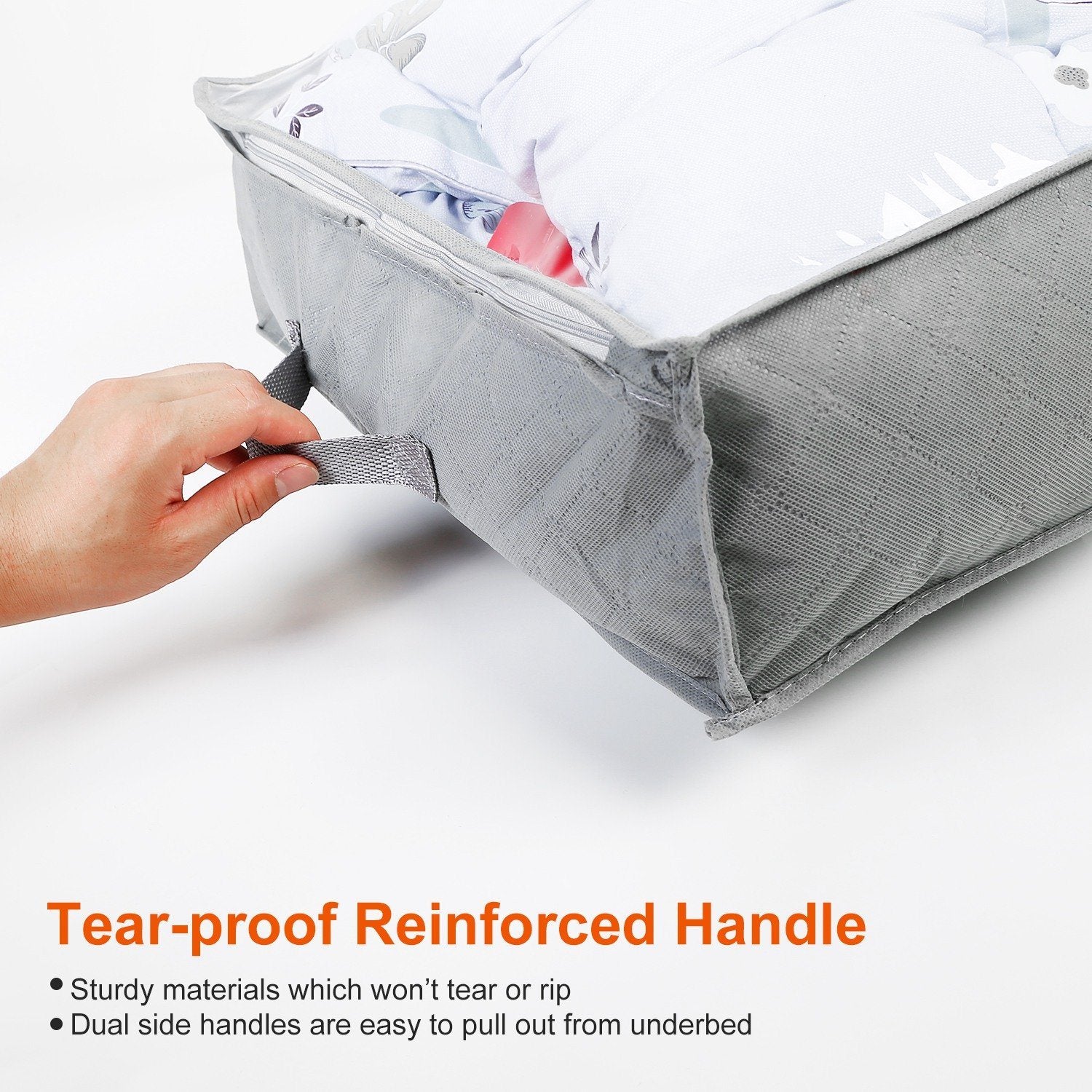 2-Piece: 70L Foldable Underbed Clothes Moisture Proof Zipped Organizer Closet & Storage - DailySale