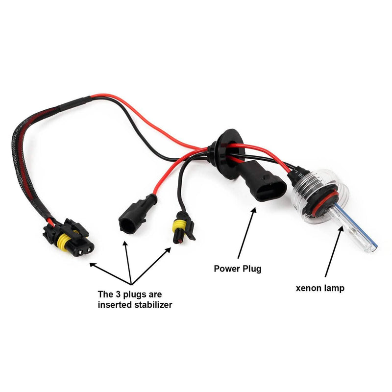 2-Piece: 9006/HB4 HID Xenon Light Bulbs Automotive - DailySale