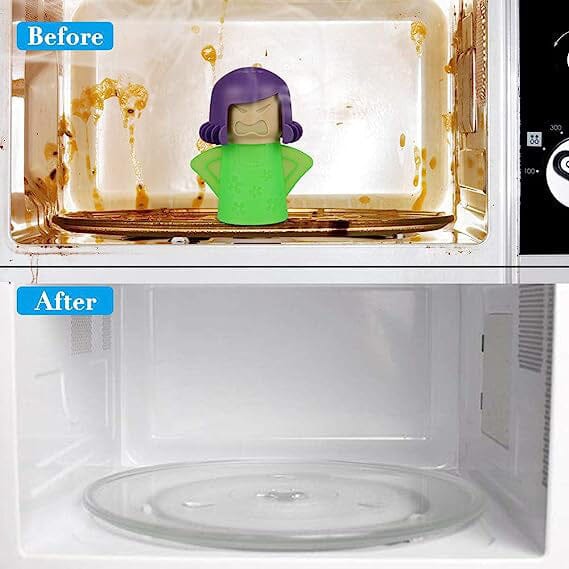 Angry Mama Microwave Oven Steam Cleaner Kitchen Cleaning Gadget