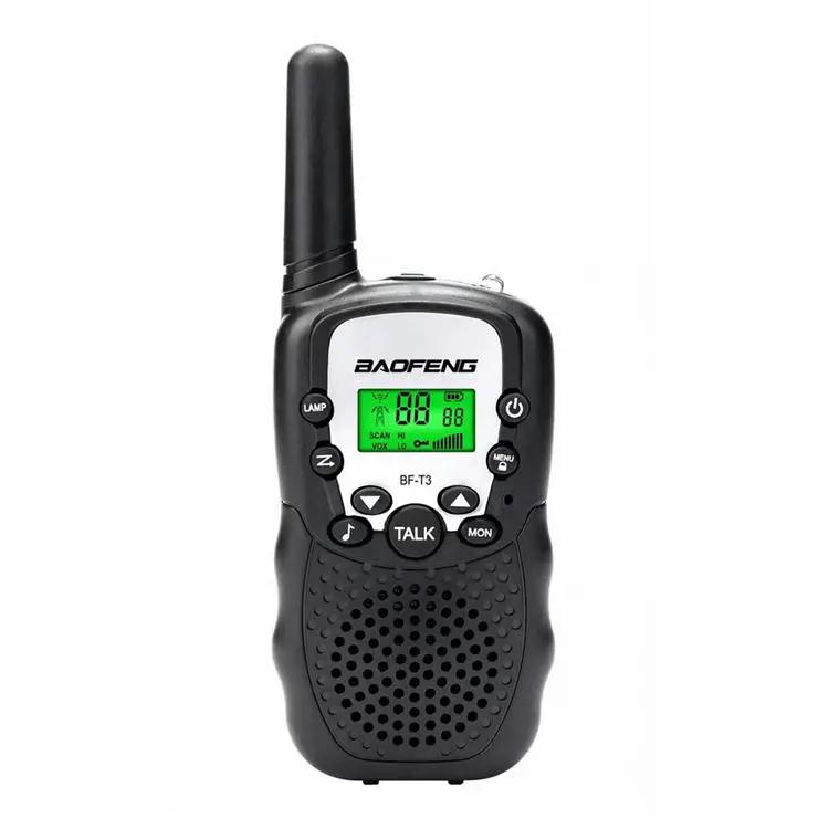 2-Piece: Baofeng BF-T3 Radio Walkie Talkie Tactical Black - DailySale