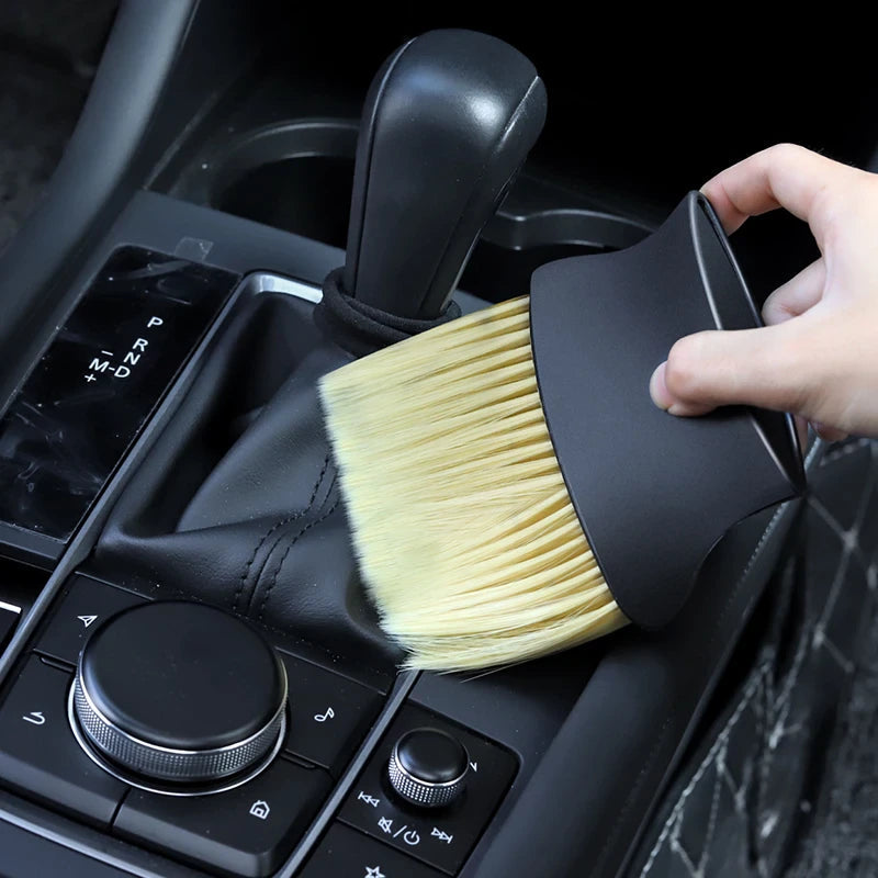 2-Piece: Car Interior Sweeping Dust Soft Brush Car Wash Tool Automotive - DailySale