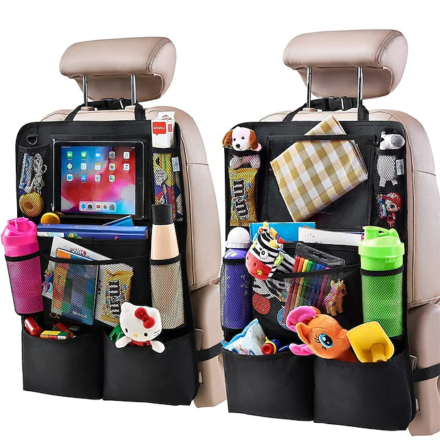 2-Piece: Car Rear Seat Organizer Storage Bag