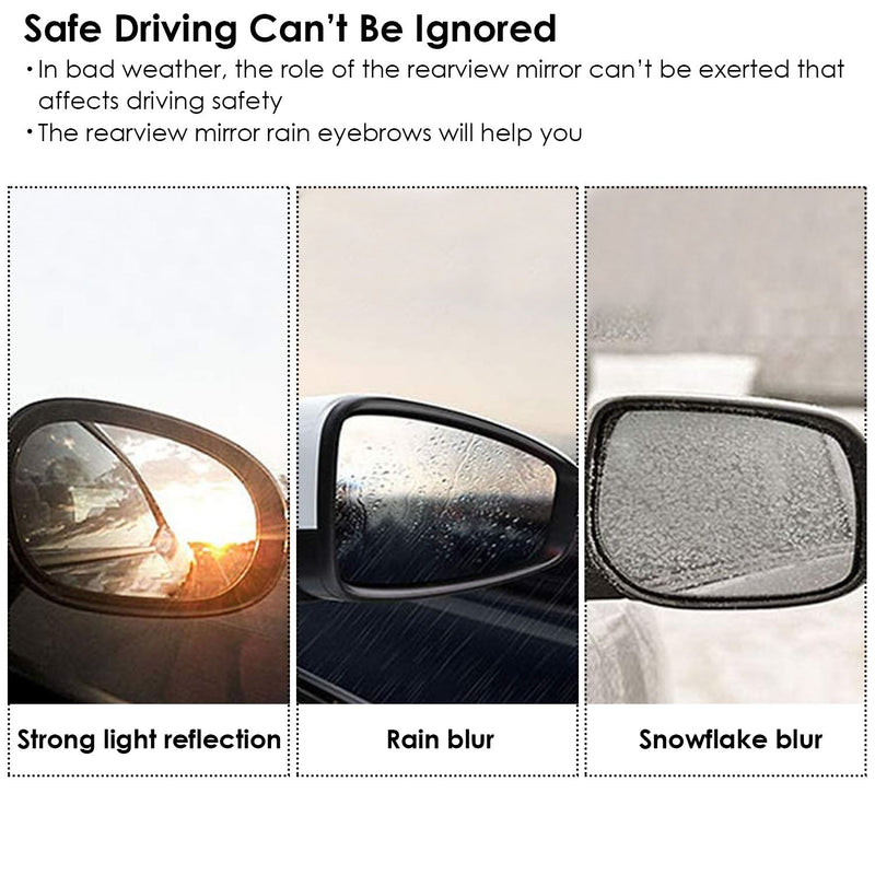 2-Piece: Car Side Mirror Rain Guard Automotive - DailySale