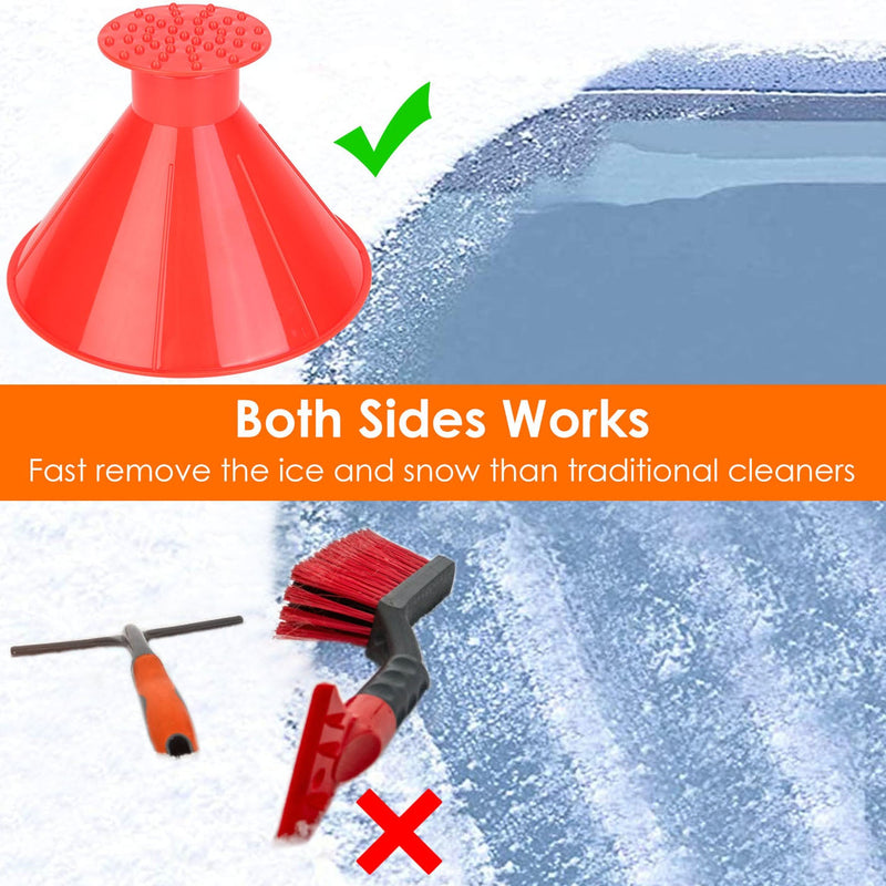 2-Piece: Car Windshield Ice Snow Scrapers Automotive - DailySale