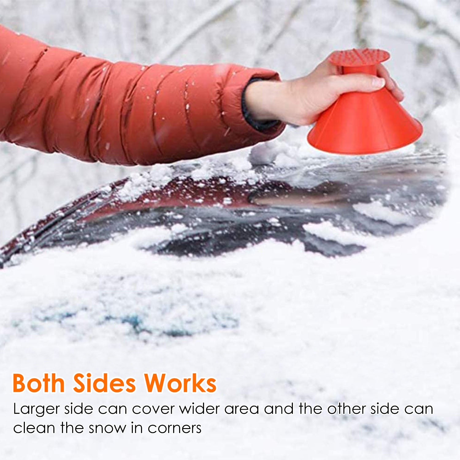 2-Piece: Car Windshield Ice Snow Scrapers Automotive - DailySale