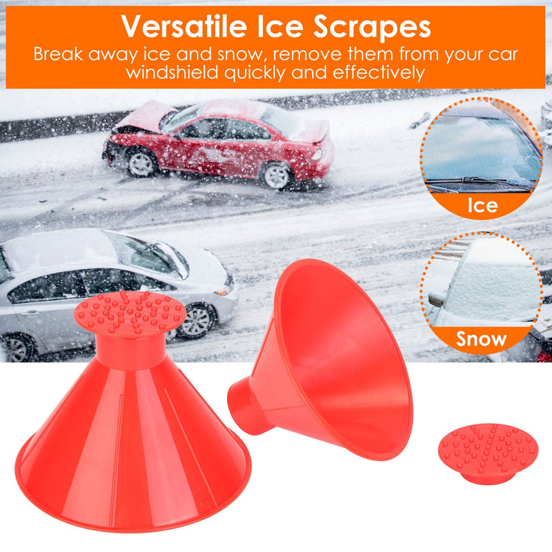 2-Piece: Car Windshield Ice Snow Scrapers Automotive - DailySale