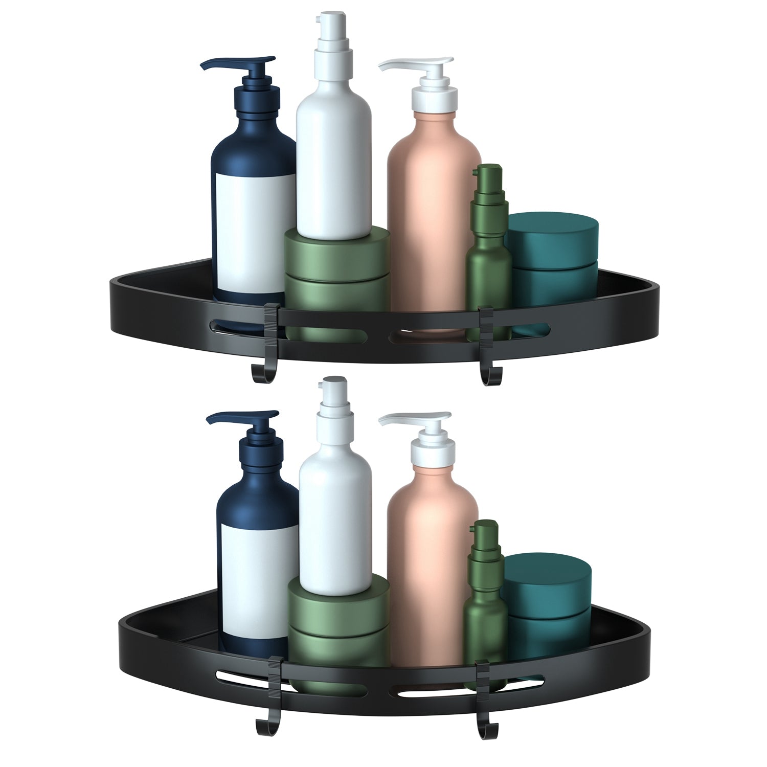 2-Piece: Corner Shower Caddy Shelf Bath - DailySale