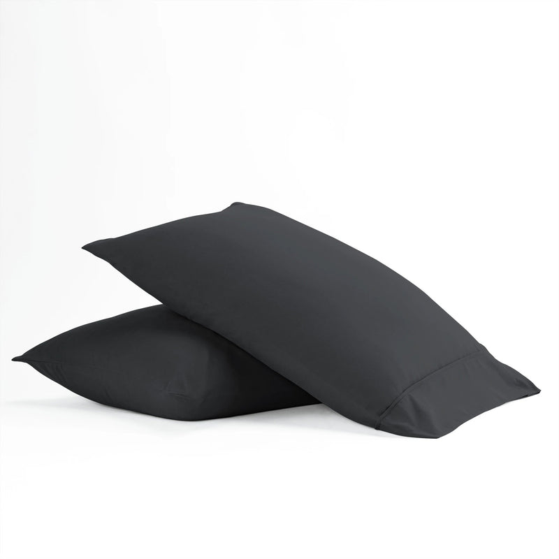 2-Piece: Essential Pillowcase Set Bedding Standard Black - DailySale
