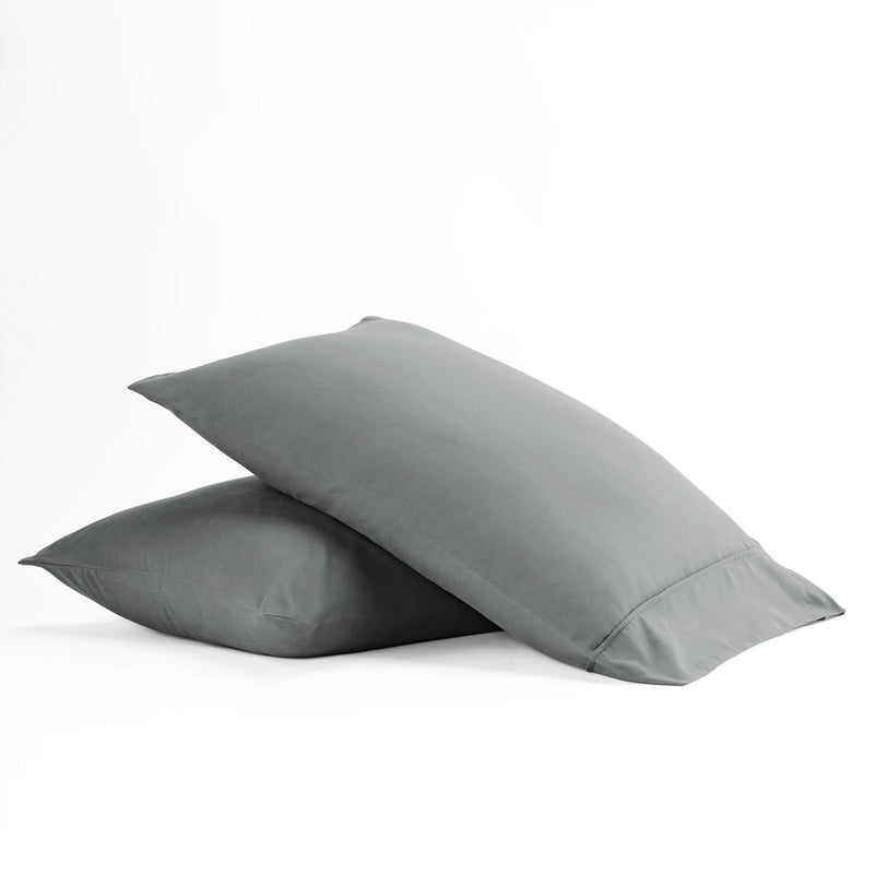 2-Piece: Essential Pillowcase Set Bedding Standard Gray - DailySale