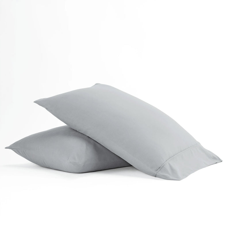 2-Piece: Essential Pillowcase Set Bedding Standard Light Gray - DailySale