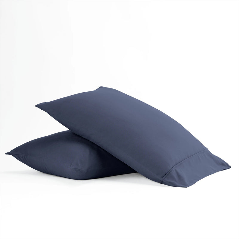 2-Piece: Essential Pillowcase Set Bedding Standard Navy - DailySale