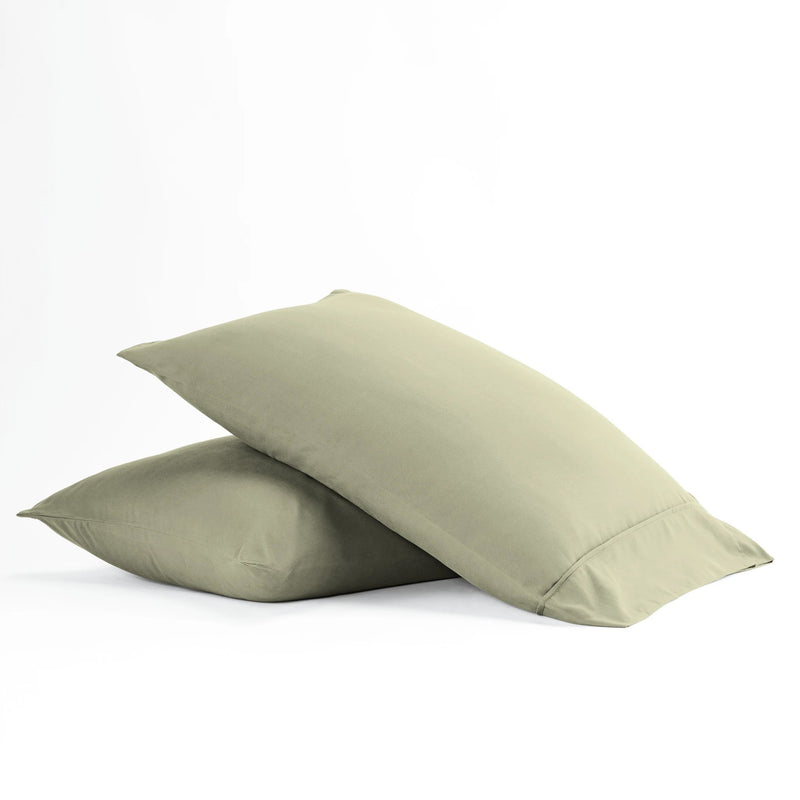 2-Piece: Essential Pillowcase Set Bedding Standard Sage - DailySale