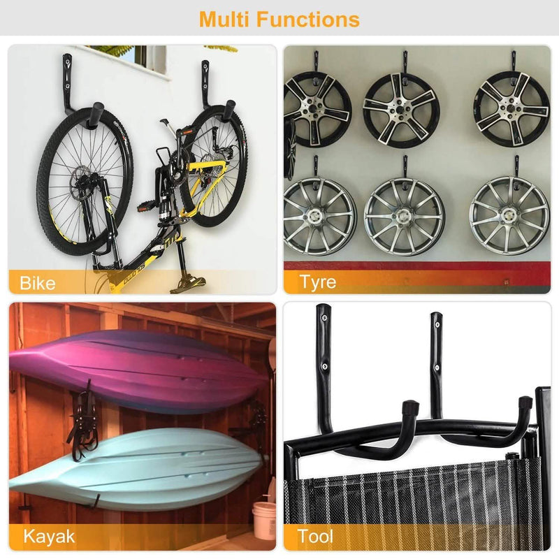 2-Piece: Heavy Duty Garage Storage Hooks Hanger Closet & Storage - DailySale
