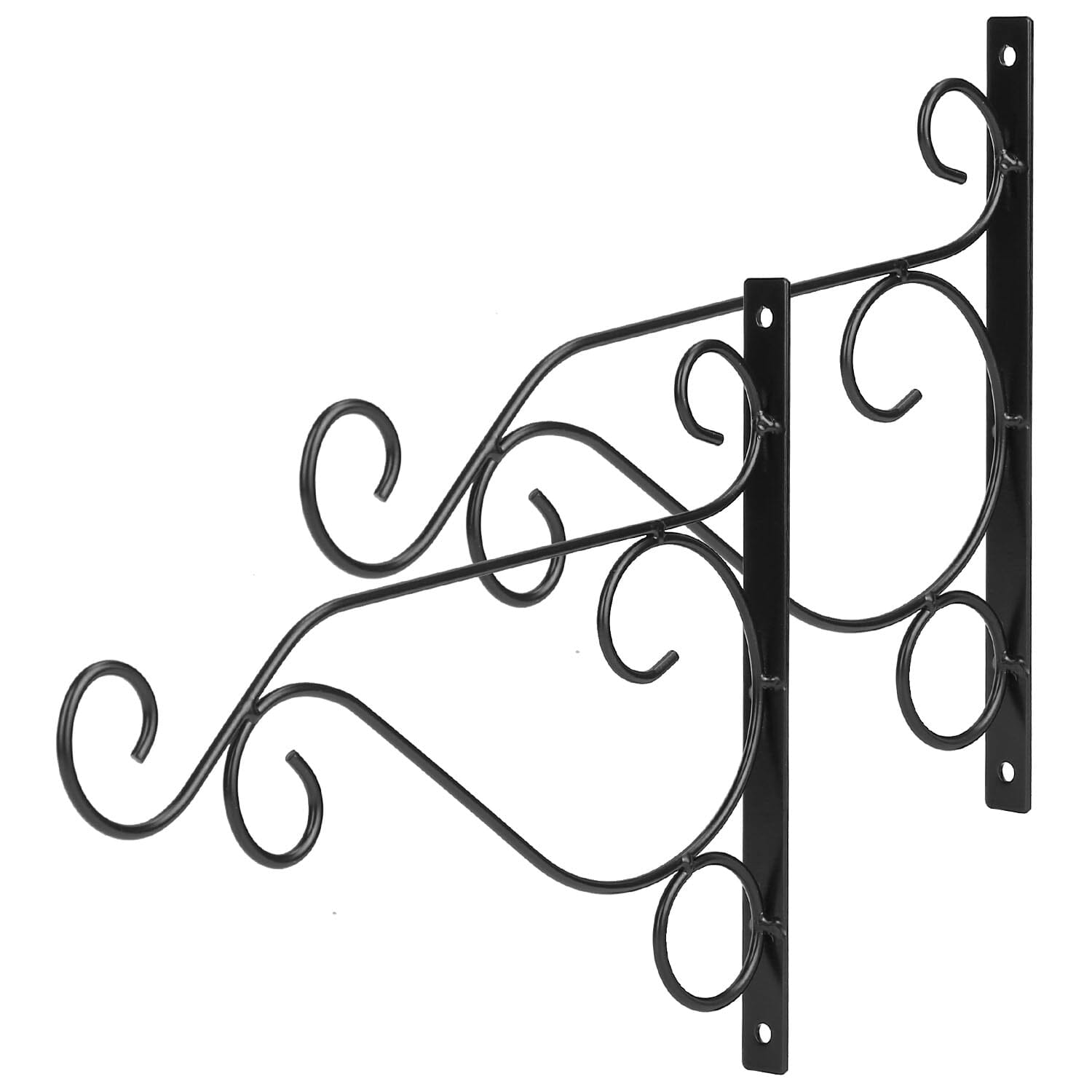 2-Piece: Iron Plant Hanging Bracket Plant Hanger Wall Hooks Garden & Patio - DailySale