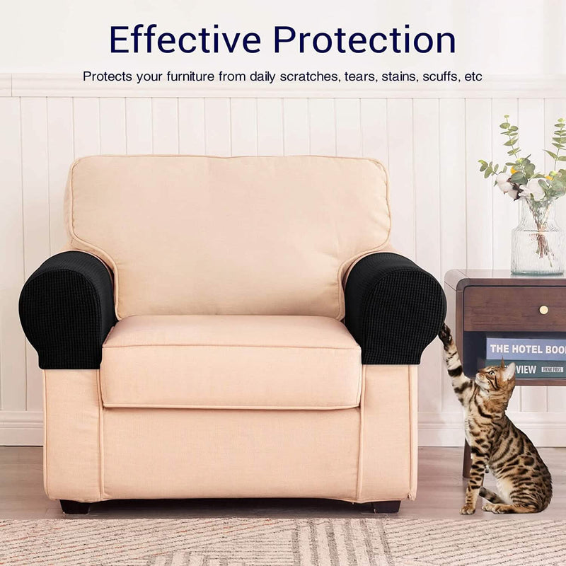 2-Piece: Jacquard Sofa Armrest Slipcover Furniture & Decor - DailySale