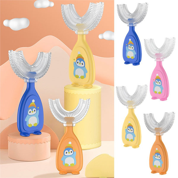 2-Piece: Manual Children's U-Shaped Toothbrush Beauty & Personal Care - DailySale