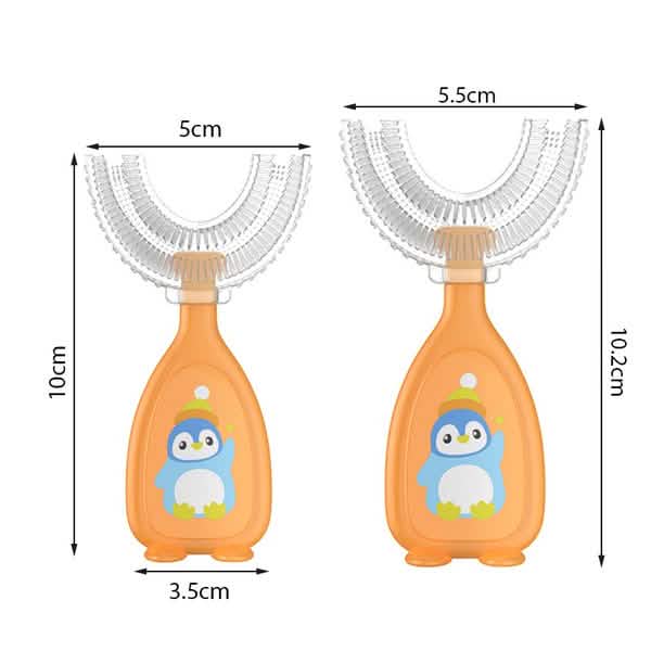 2-Piece: Manual Children's U-Shaped Toothbrush Beauty & Personal Care - DailySale