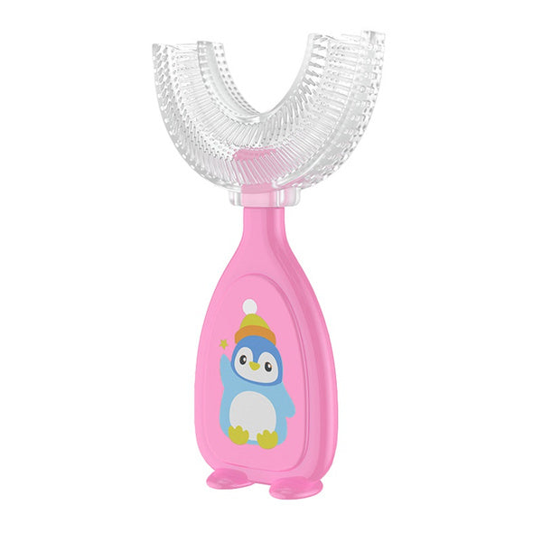 2-Piece: Manual Children's U-Shaped Toothbrush Beauty & Personal Care Pink M - DailySale