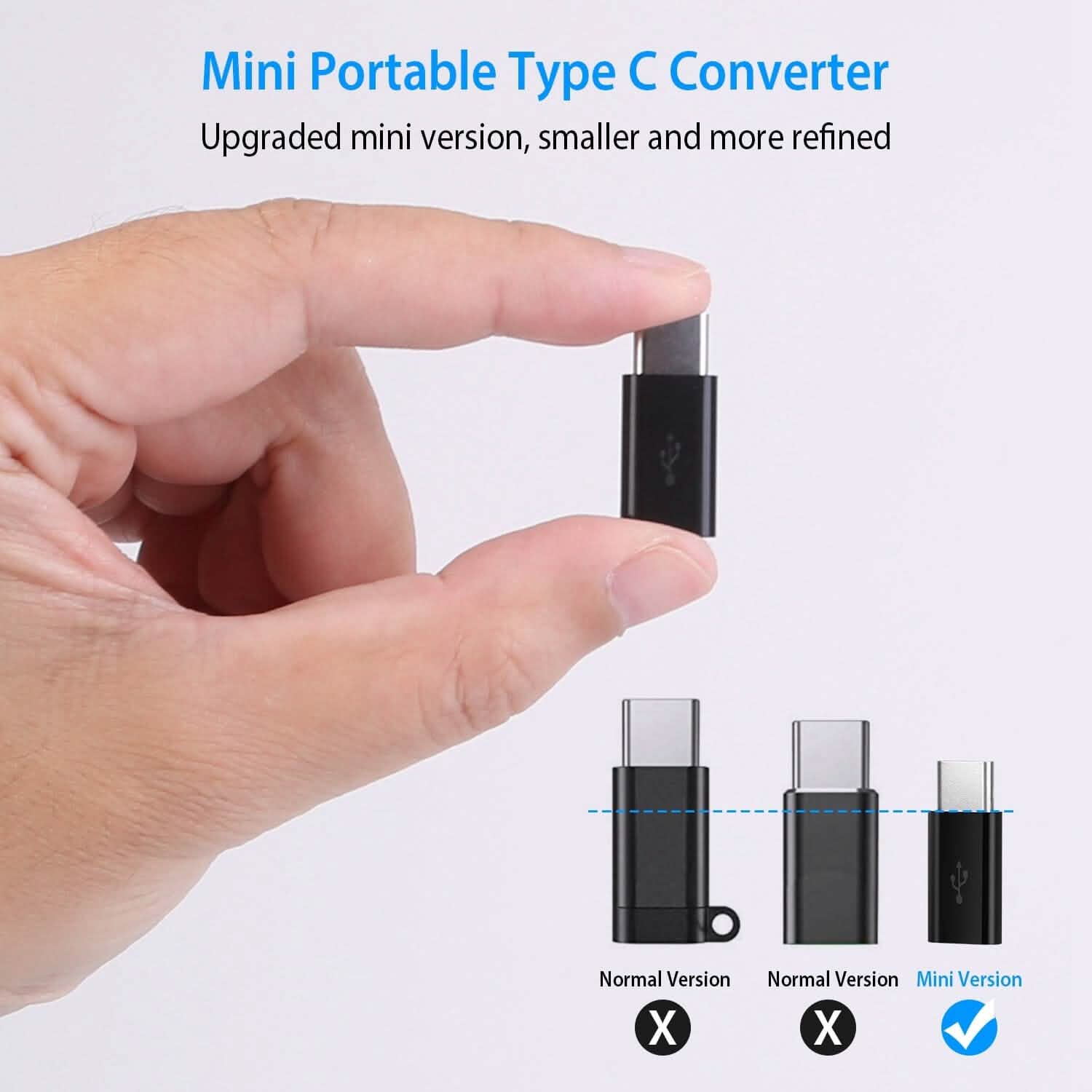 2-Piece: Micro USB To Type C Adapter Mobile Accessories - DailySale
