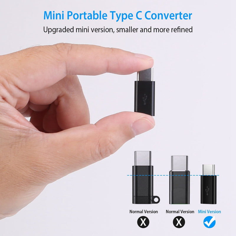 2-Piece: Micro USB To Type C Adapter Mobile Accessories - DailySale