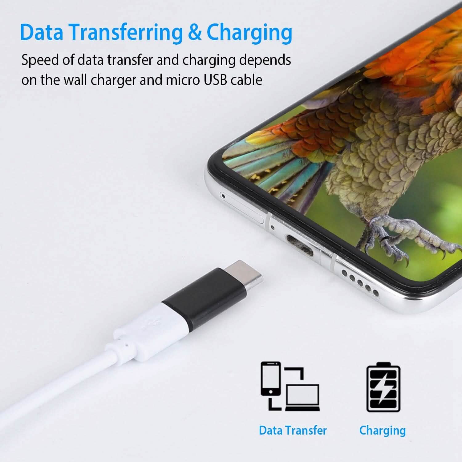 2-Piece: Micro USB To Type C Adapter Mobile Accessories - DailySale