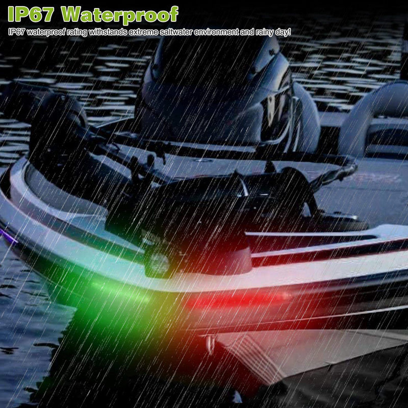 2-Piece: Navigation Marine Boat Strip 9 LED Lights Sports & Outdoors - DailySale