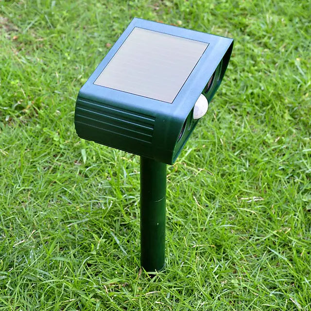 2-Piece: Outdoor Solar Ultrasonic Pest Repeller Pest Control - DailySale