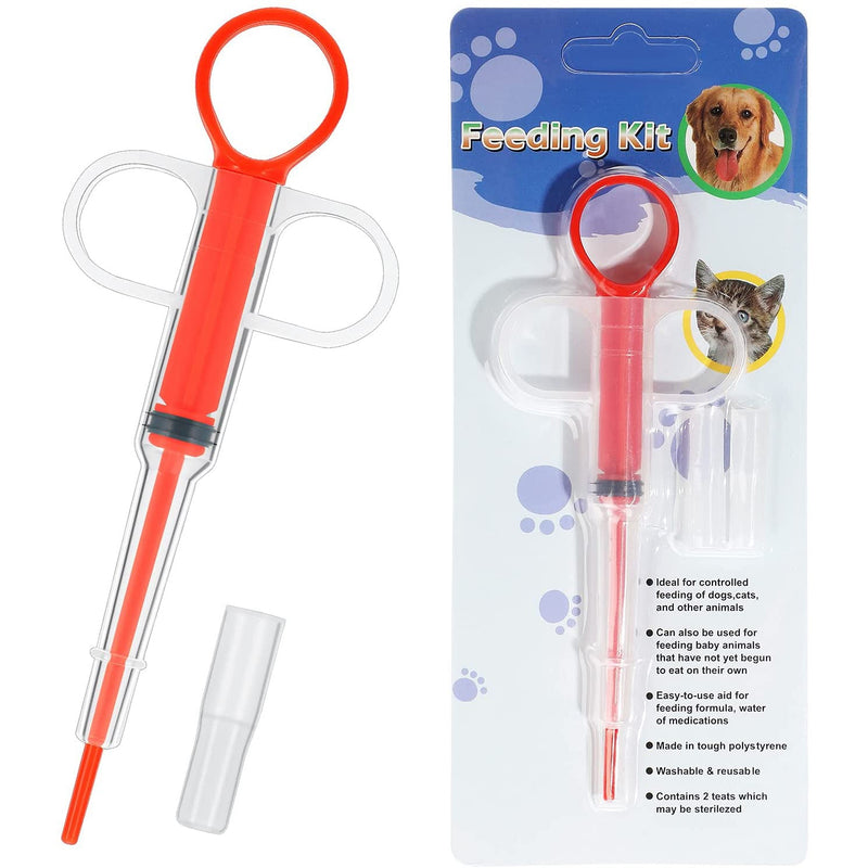 2-Piece: Pet Tablet Syringe Pusher